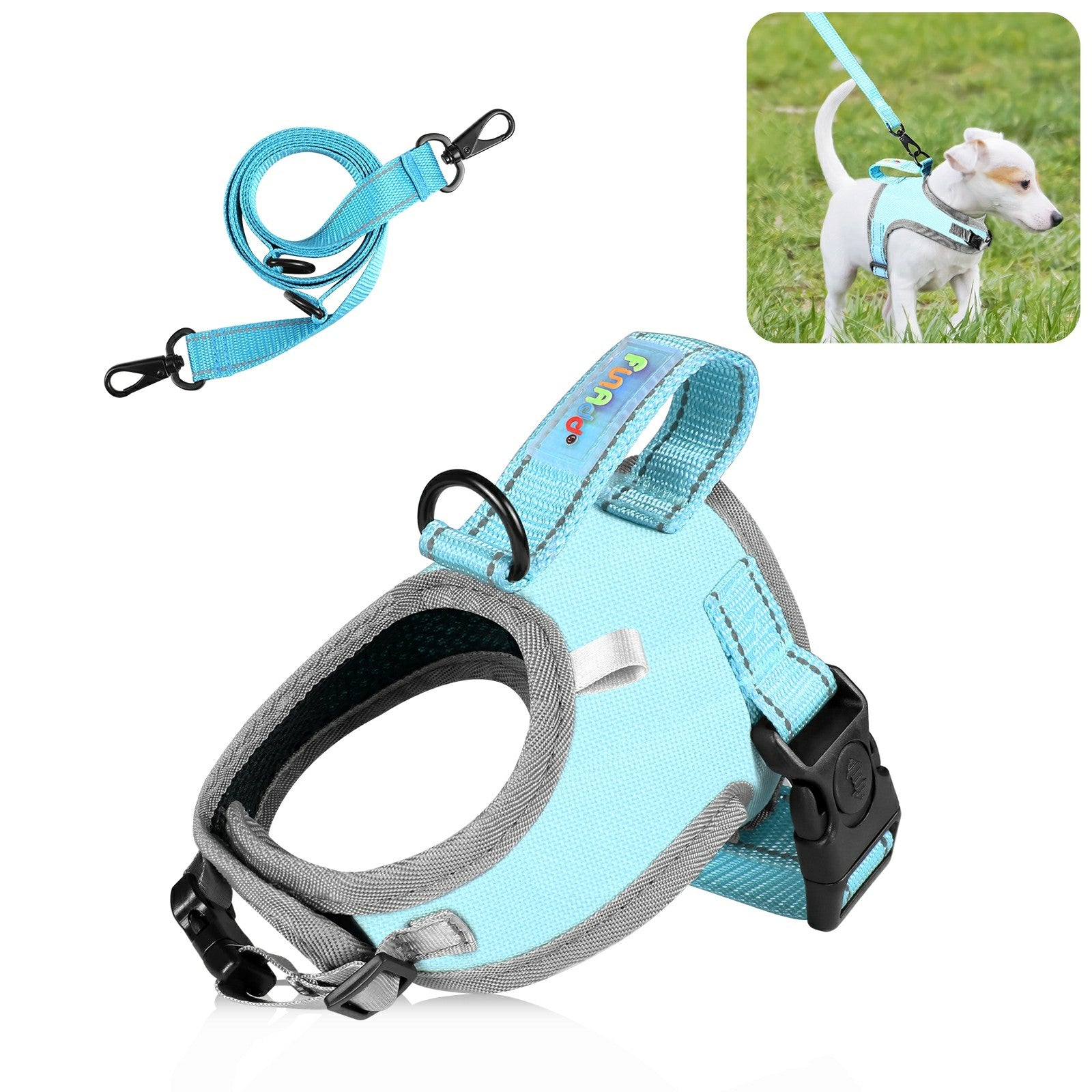 FUNADD FA3002 Outdoor Reflective Pet Dog Harness Puppy Vest with Traction Rope FUNADD FA3002 Outdoor Reflective Pet Dog Harness Puppy Vest with Traction Rope